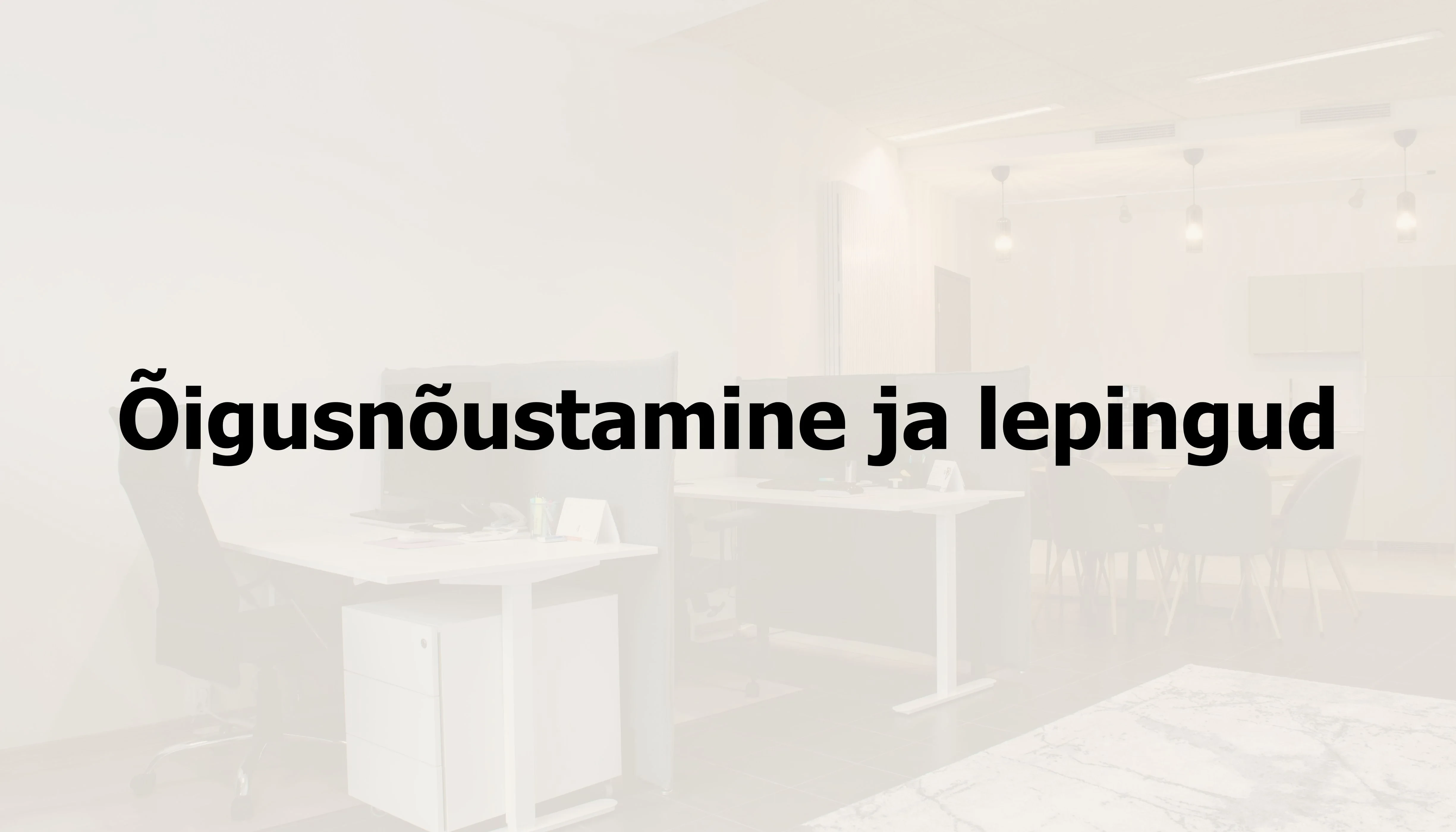 Õigusnõustamine ja lepingud